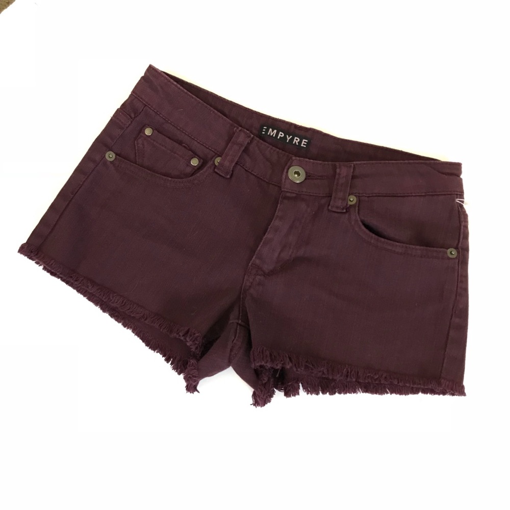 blackberry denim shorts